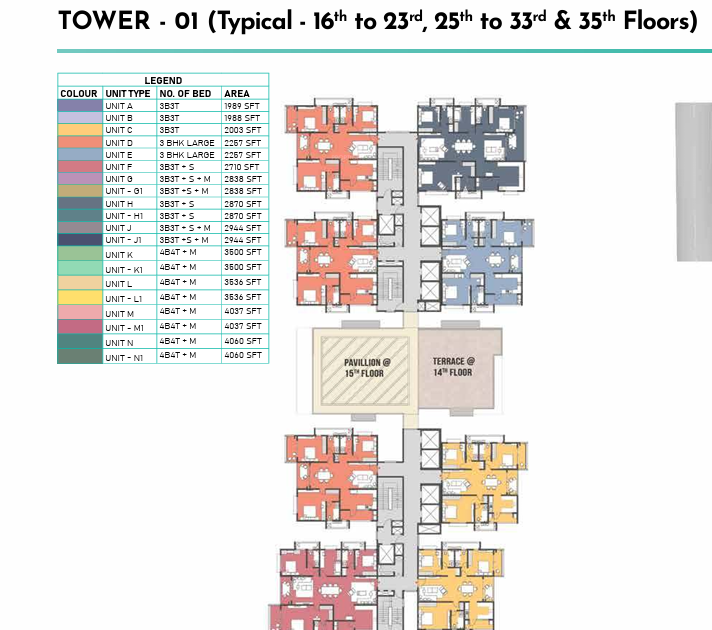  clairemont Tower 4 Cluster Plan