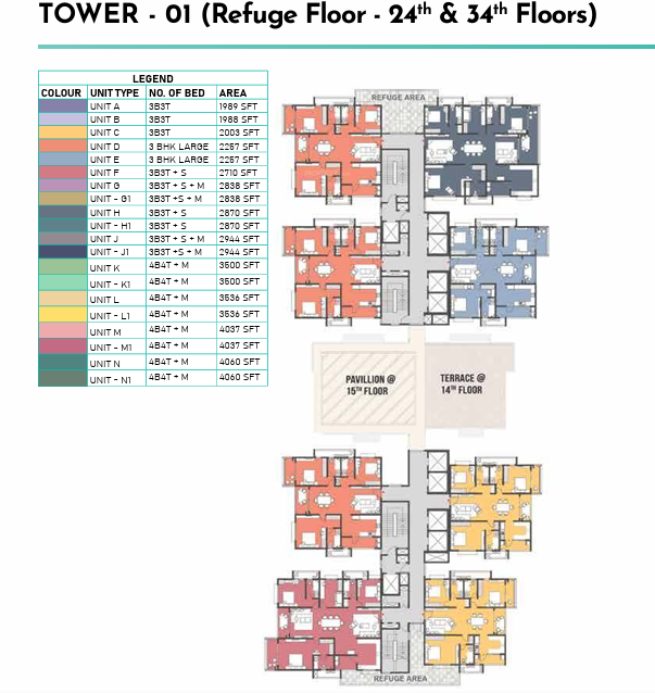  clairemont Tower 4 Cluster Plan