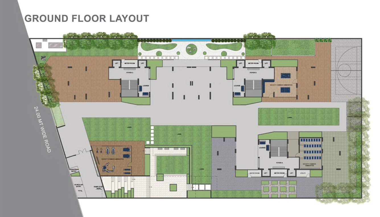  altezza Block A, B & C Cluster Plan For Ground Floor