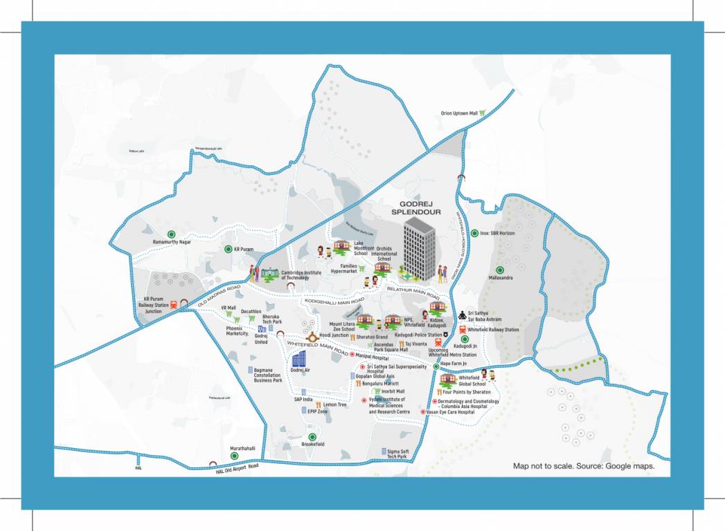 godrej splendour Location Plan