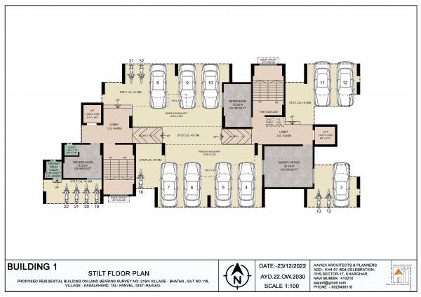  city Building 1 Cluster Plan
