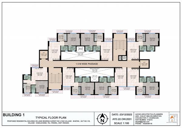  city Building 1 Cluster Plan