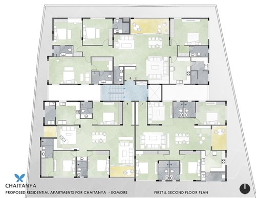  camden Camden Cluster Plan from 1st to 2nd Floor