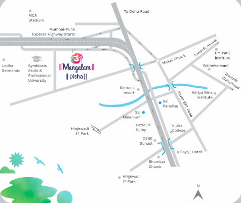  om mangalam disha Location Plan