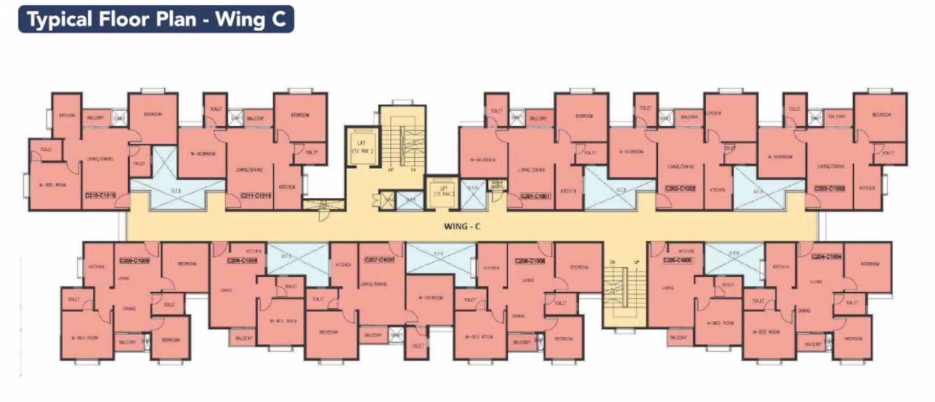  sattva bliss Wing C Cluster Plan