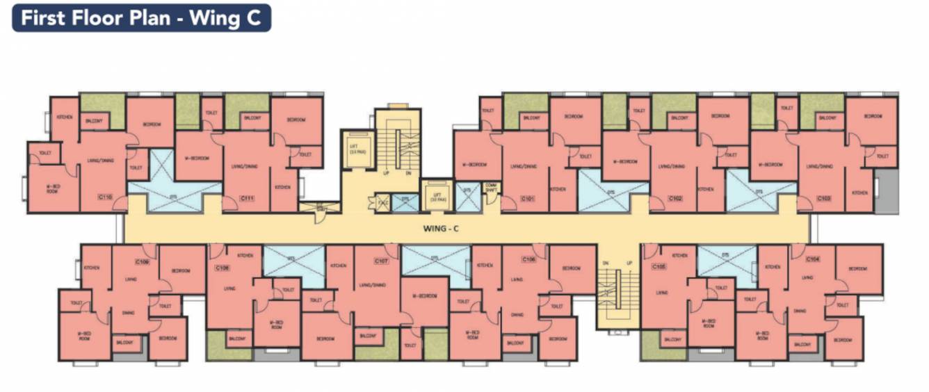  sattva bliss Wing C Cluster Plan