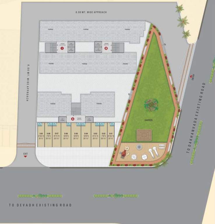  heights A, H, I Ground Cluster Plan