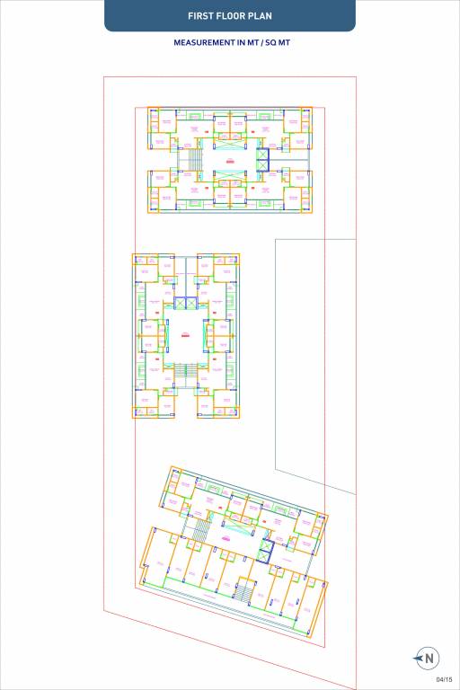  anandam 2 Block A, B And C Cluster Plan for 1st Floor