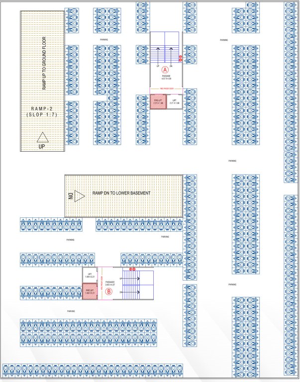 peak living A, B Upper Basement Cluster Plan