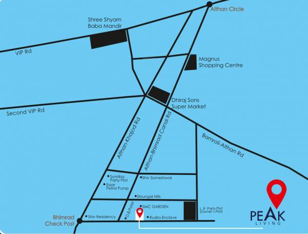  peak-living Location Plan