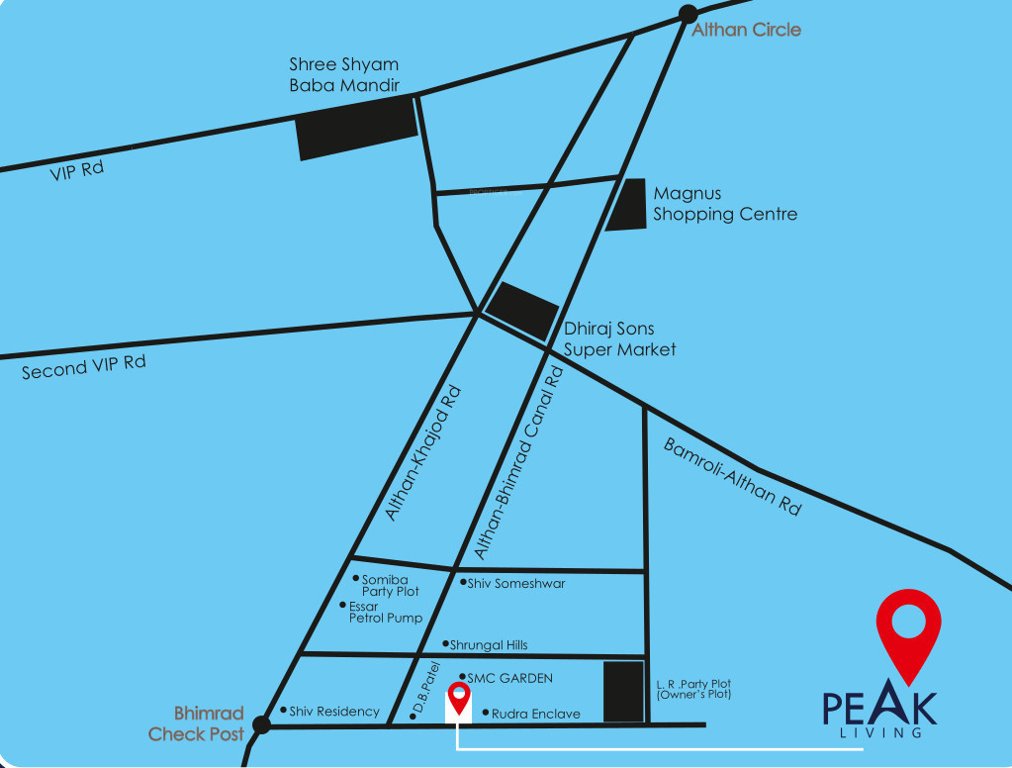 peak living Location Plan