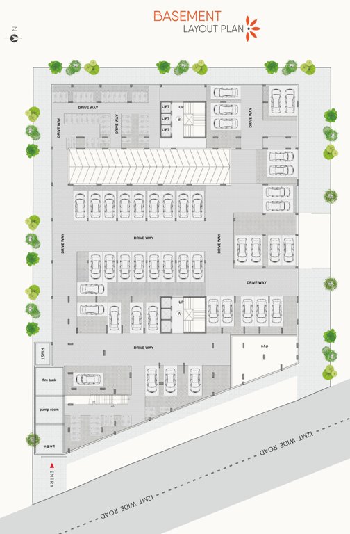  paarijat vishwas 2 Block A And Block B Basement Cluster Plan