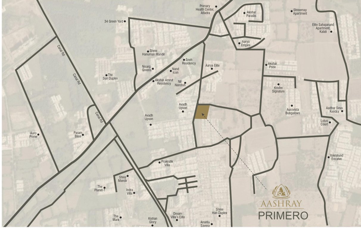 aashray primero Location Plan