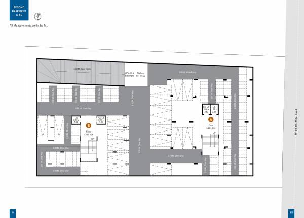  unity Block A And B Cluster Plan for Basement 2 Floor