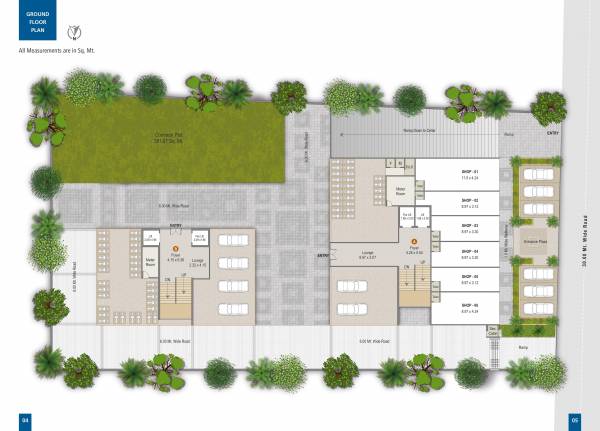  unity Block A And B Cluster Plan for ground Floor