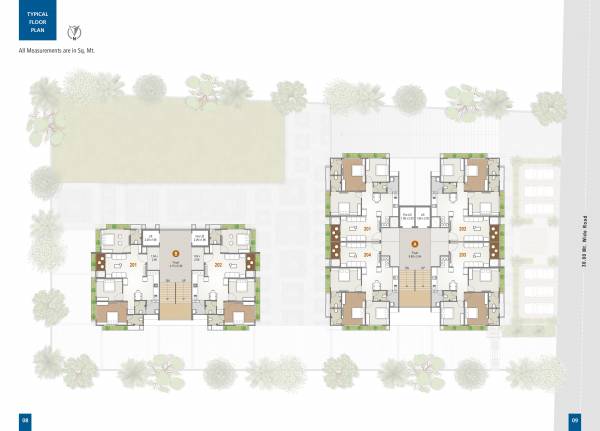  unity Block A And B Cluster Plan for Typical Floor