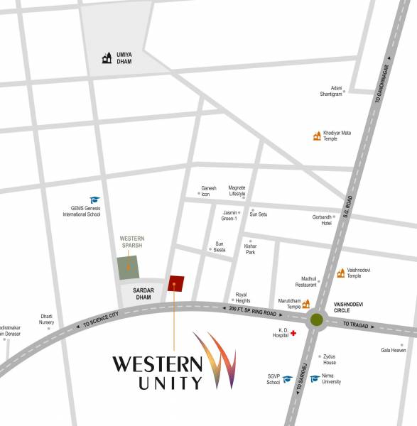  unity Location Plan