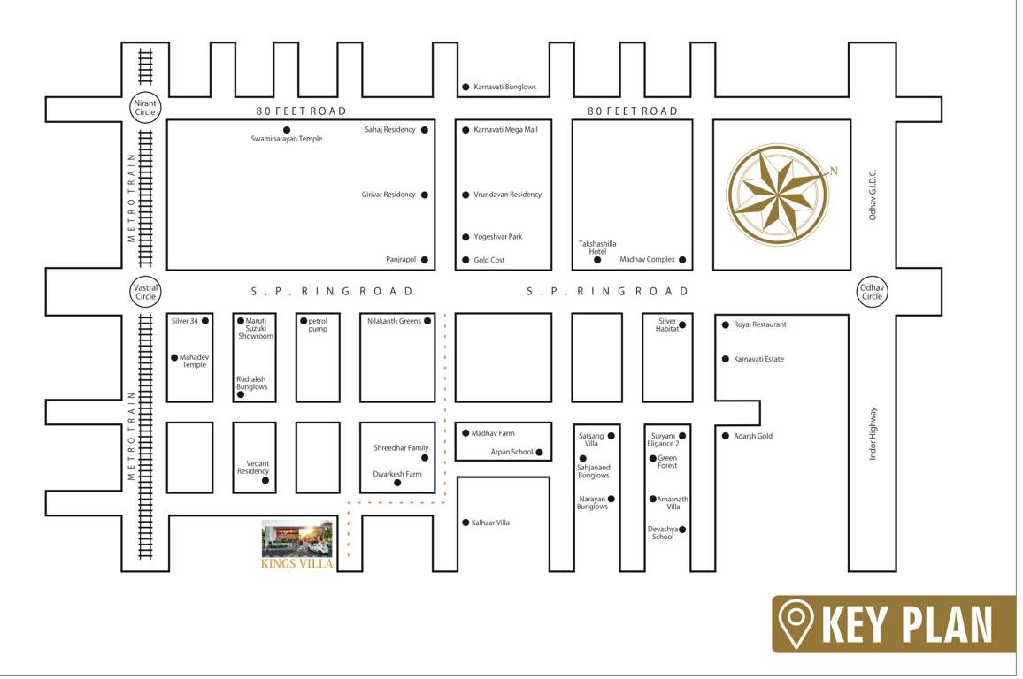  kings villa bunglow Location Plan