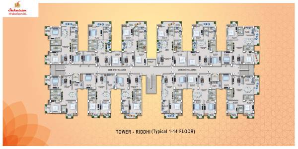 shreevinayakam-aradhya Block A Cluster Plan for Typical Floor
