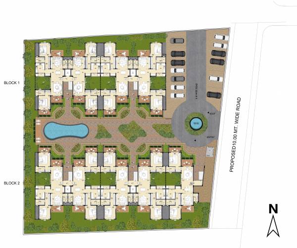  varca-palms-villas-and-apartments Cluster Plan