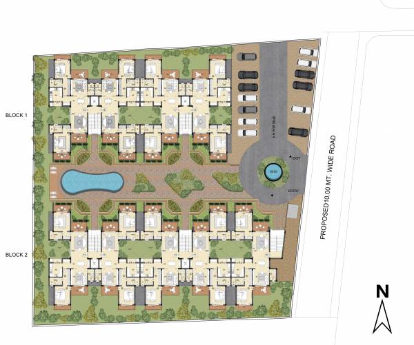  varca-palms-villas-and-apartments Cluster Plan