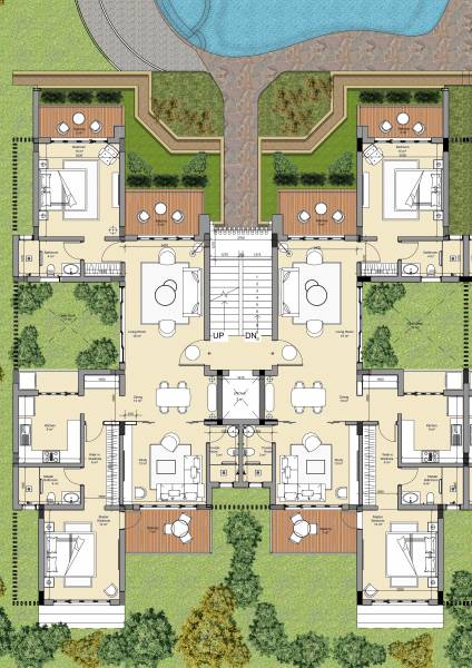  varca-palms-villas-and-apartments Cluster Plan
