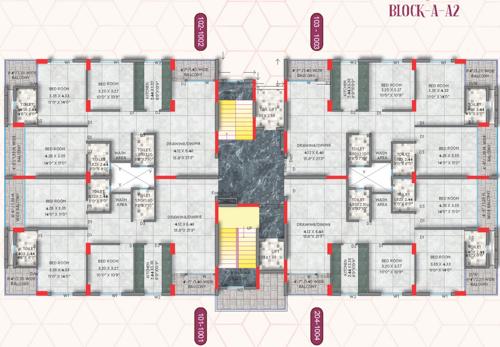  motwani-gm-terrace Block A2 Cluster Plan from 1st to 10th Floor