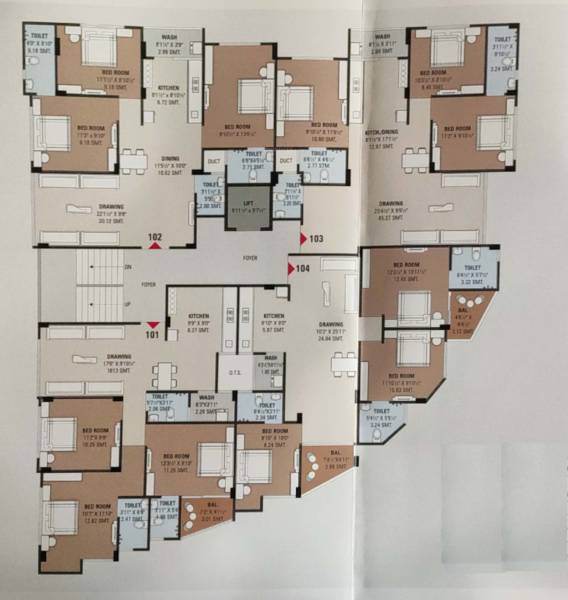  chirag-apartment Chirag Apartment Cluster Plan
