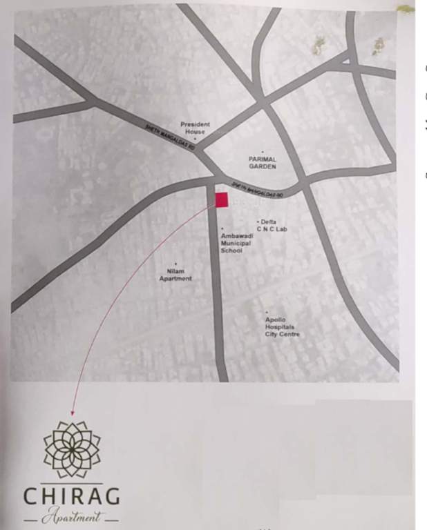  chirag apartment Location Plan