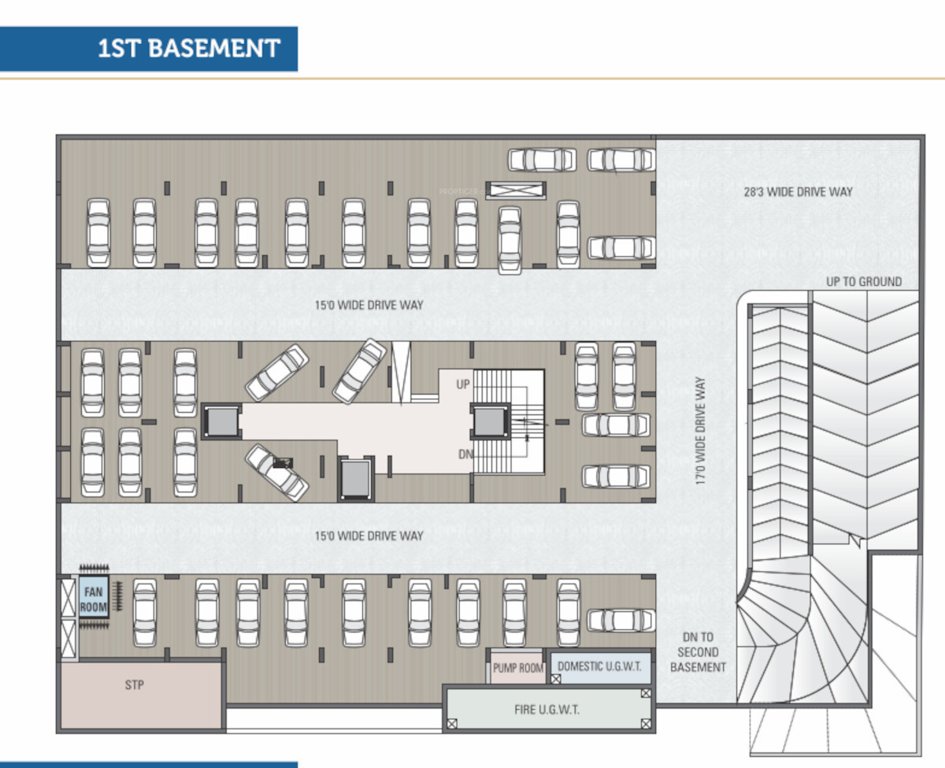  sparsh skyline Sparsh Skyline Basement 1 Cluster Plan