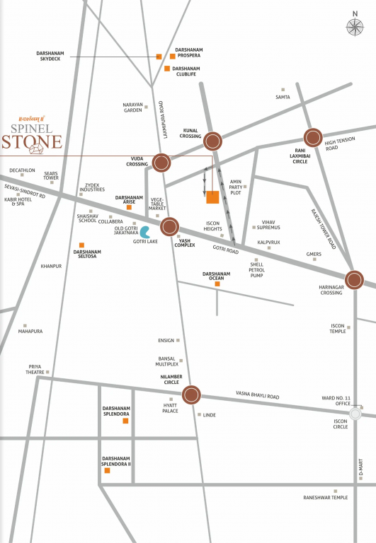  spinel stone Location Plan