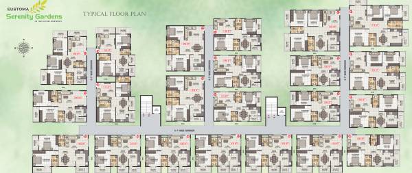  serenity-gardens Serenity Gardens Cluster Plan for Typical Floor