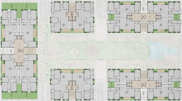  asteria Block A,B,C,D And E Cluster Plan For 1st Floor