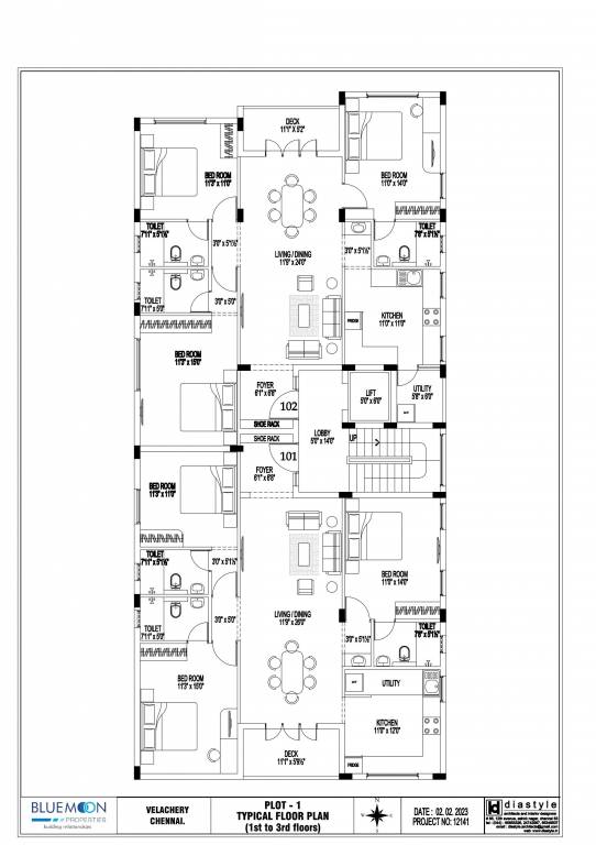  bluemoon tapas Block 1 Cluster Plan