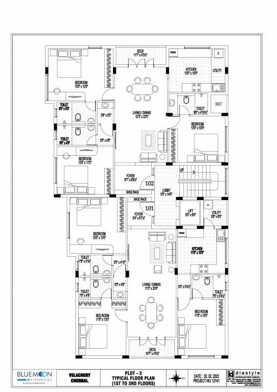  bluemoon tapas Block 1 Cluster Plan