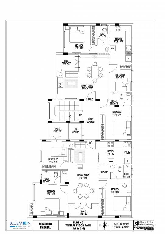  bluemoon tapas Block 1 Cluster Plan