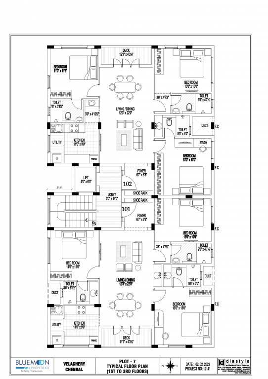  bluemoon tapas Block 1 Cluster Plan