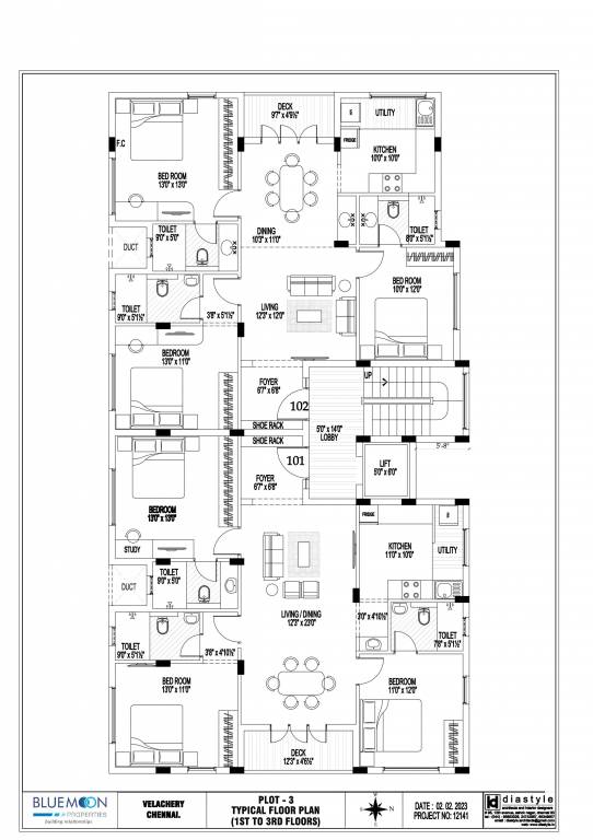  bluemoon tapas Block 1 Cluster Plan