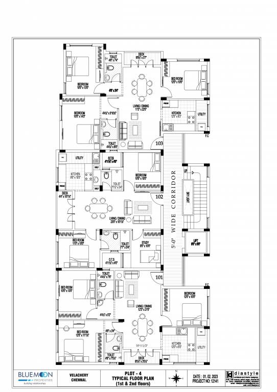  bluemoon tapas Block 1 Cluster Plan