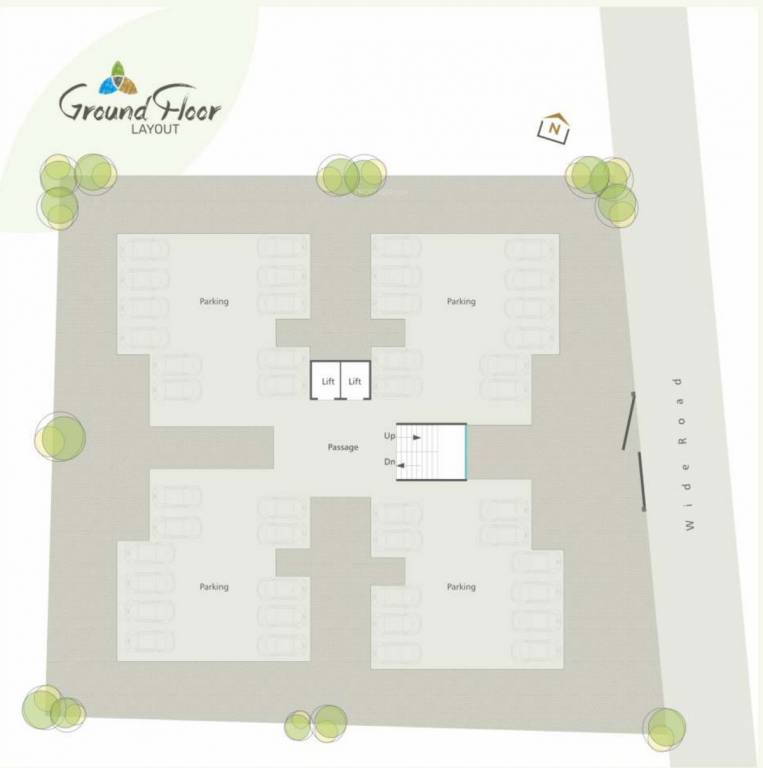 residency Sharnam Residency Cluster Plan for ground Floor
