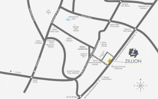  zillion-sparsh Location Plan