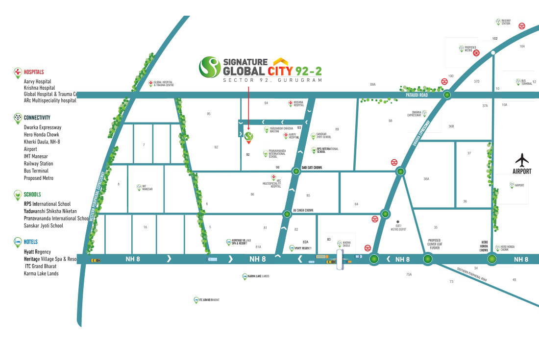  city 92 phase 2 Location Plan