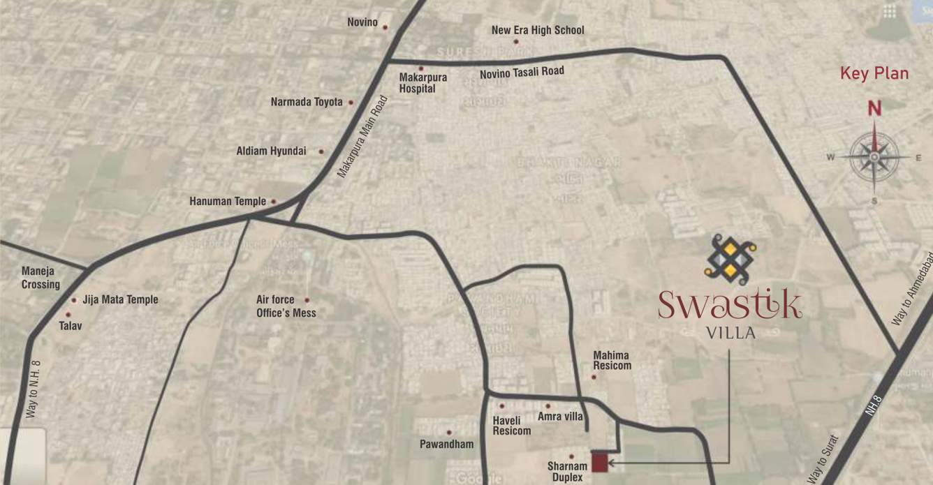  villa Location Plan