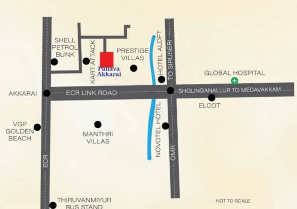  akkarai Location Plan