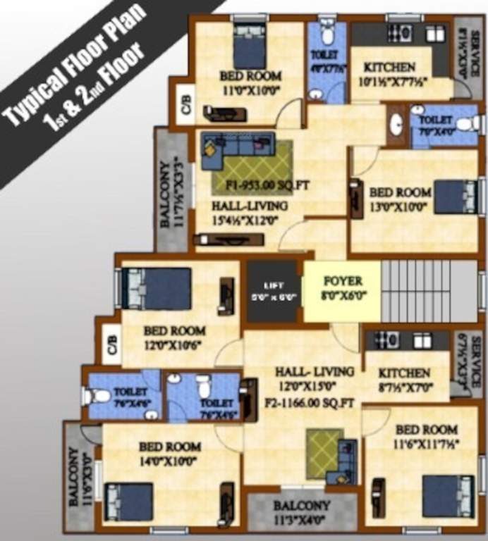  greed wood Greed Wood Cluster Plan from 1st to 2nd Floor