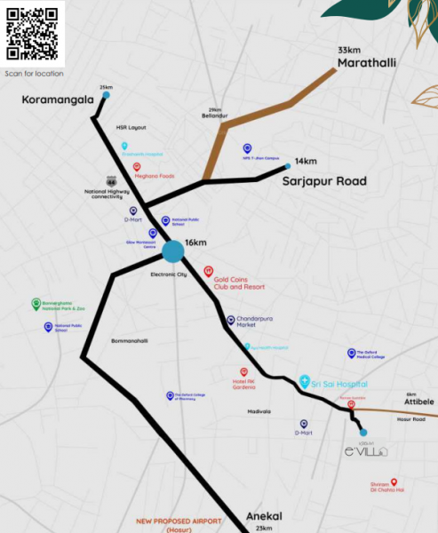  e-villas Location Plan