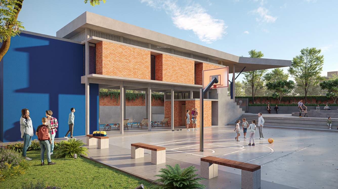  evilla Basketball Court