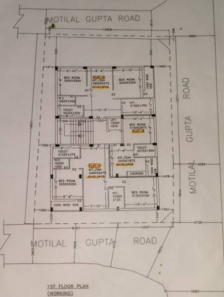  apartment Apartment Cluster Plan for 1st Floor