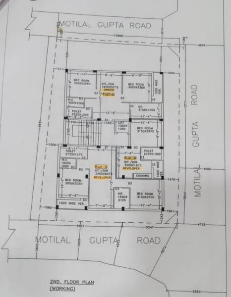  apartment Apartment Cluster Plan for 2nd Floor