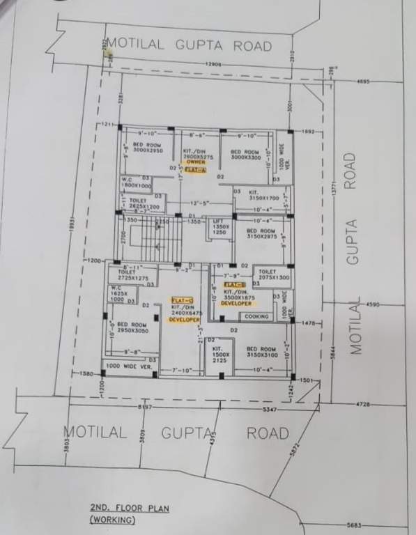  apartment Apartment Cluster Plan for 2nd Floor